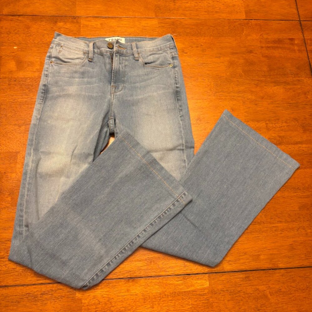 Frame women's high rise flare jeans